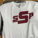 White T-Shirt: Maroon SSP