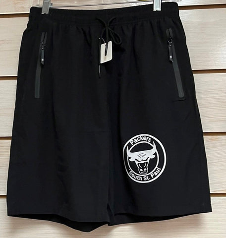 Black Packer Circle Shorts