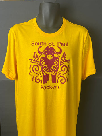 Yellow SSP Packers Funky Bull T-Shirt