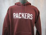 Maroon Hoodie: White Brick PACKERS