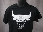 Black T-Shirt: White Bull