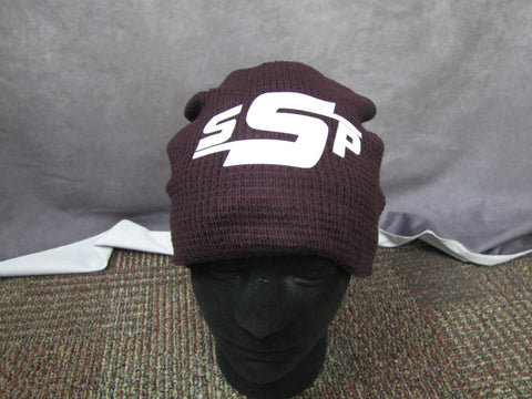 Maroon SSP Waffle Beanie