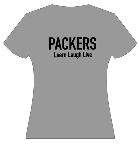 Gray Packers Learn Laugh Live T-Shirt