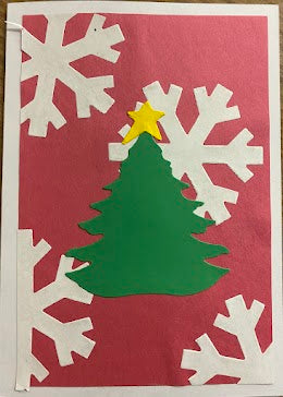 PC: Tree with Snowflake Holiday Card
