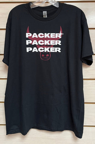 Black Packer Packer Packer (Solid) T-Shirt