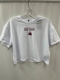 White Crop T-Shirt: Packer Pride