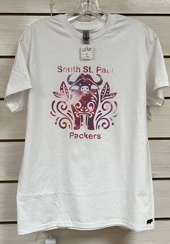 White SSP Packers Funky Bull T-Shirt