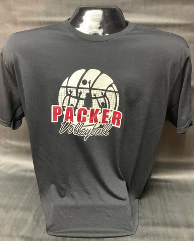Packer Volleyball Performance Black T-Shirt